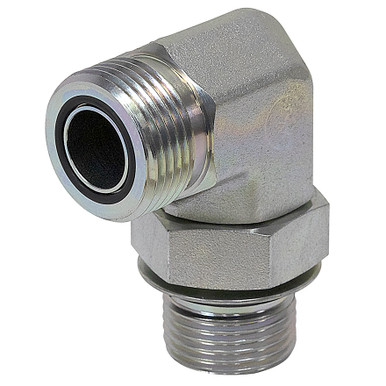 ORFS 8 Male x SAE 6 Male 90 Degree Elbow FF6801-08-06 Adapter
