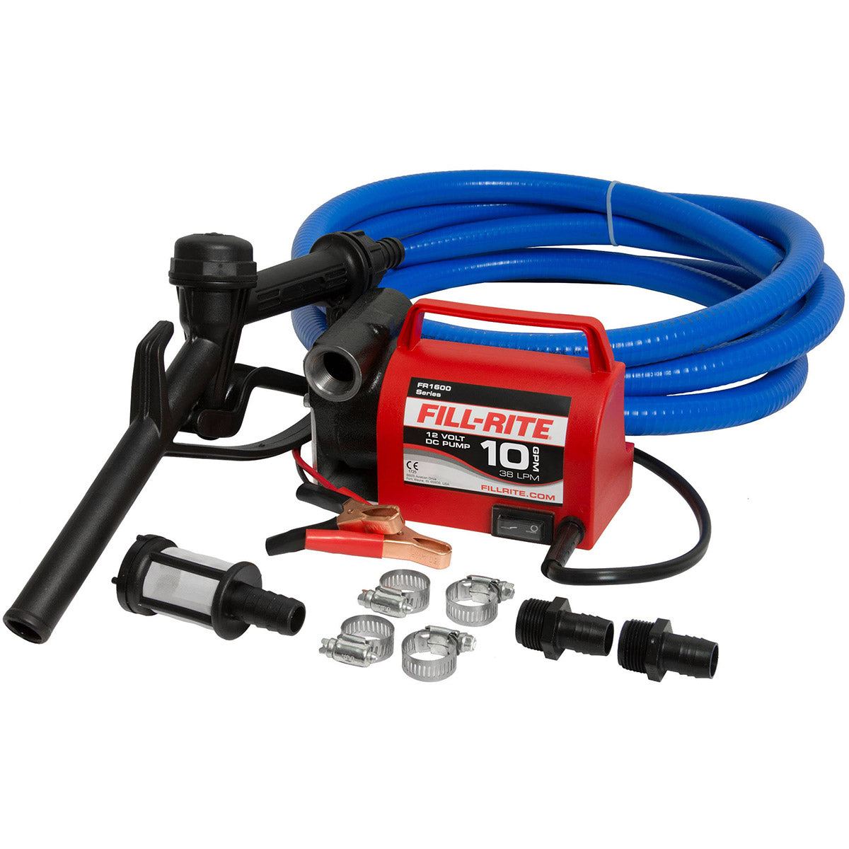 Fill-Rite FR1614 Portable 12v Fuel Transfer Pump Kit with Suction Hose