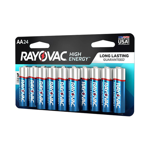 Rayovac High Energy Alkaline Batteries, AA, 24-Pack