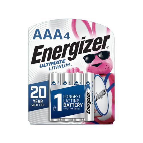 Energizer Ultimate Lithium Batteries AAA, 4-Pack