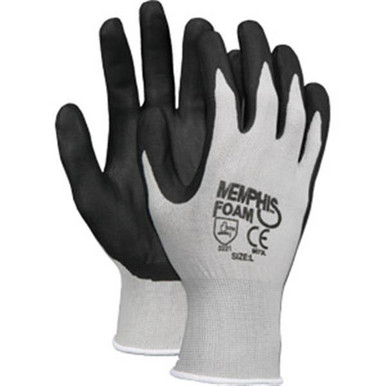 Memphis Foam Nitrile Dip Gloves, Large (12 Pair)