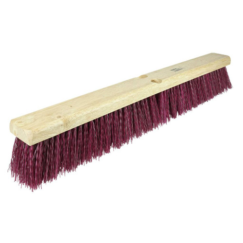 Weiler Garage Brushes Maroon Polypropylene Fill, 24"