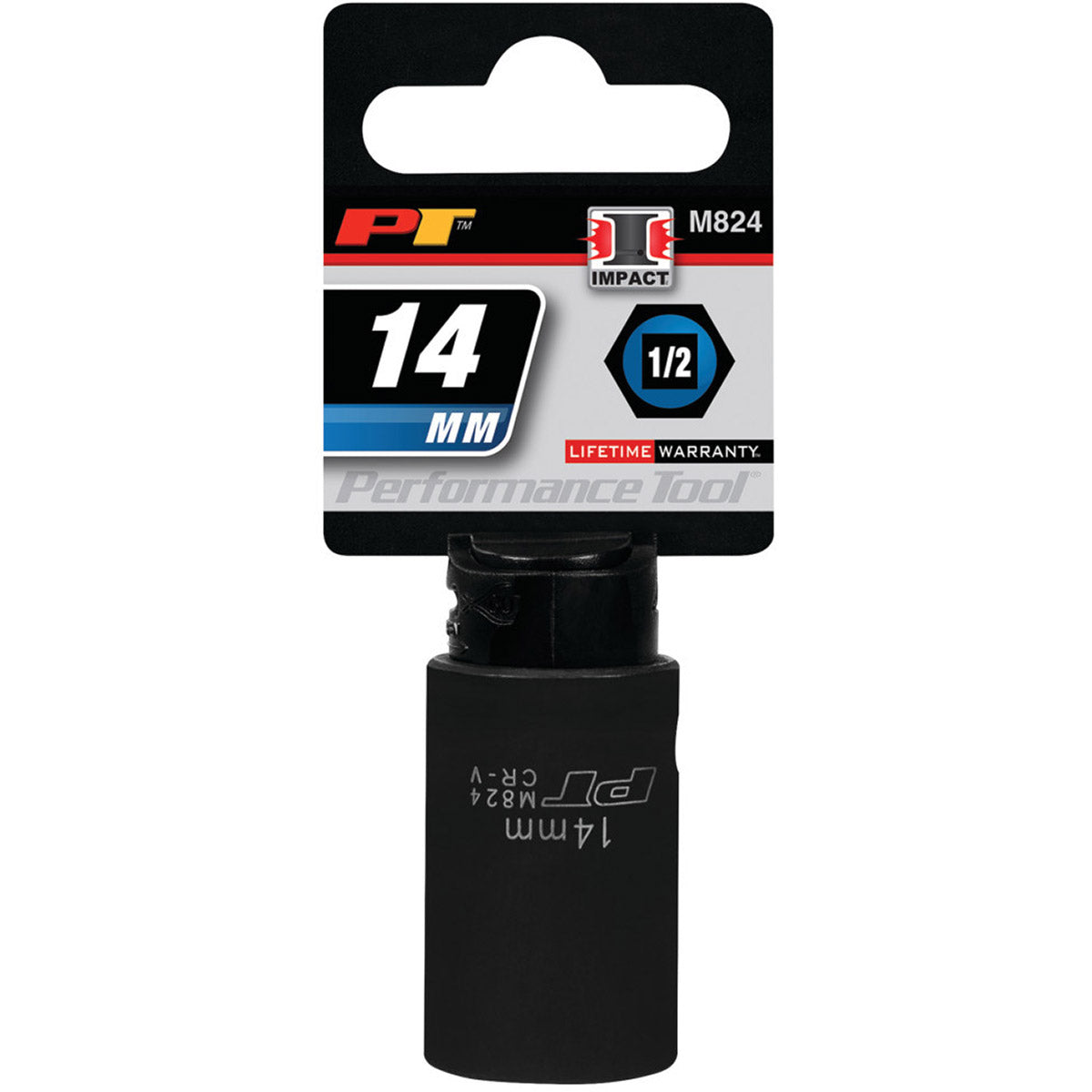 14MM X 6 POINT STANDARD IMPACT SOCKET - 1/2 INCH DRIVE