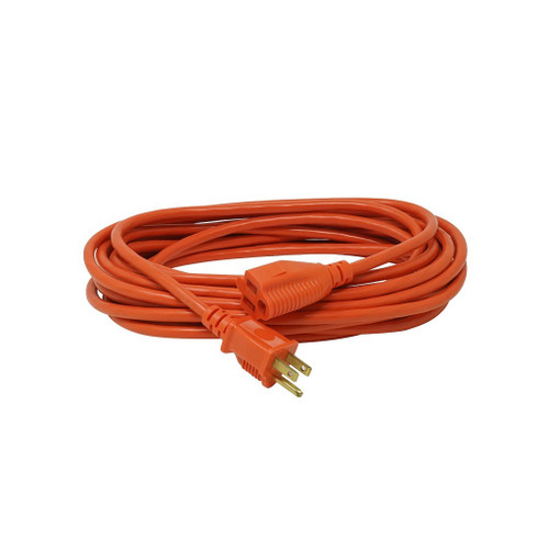 Woods Orange Outdoor Round Vinyl Extension Cords Single End, 16/3, 50'