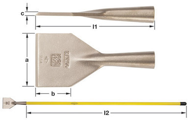 Scraper, 6x1-1/2" Blade Only - Non-Sparking, Non-Magnetic S-33
