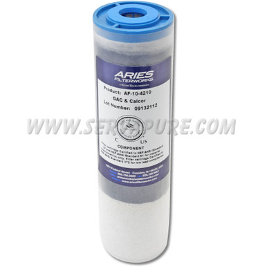 Aries Filter Works AF-10-4210 3.0'' x 10'' Calcor & Coconut Shell GAC Cartridge