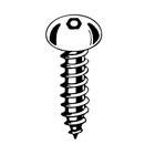 #8AB X 3/4 Button Head Socket Pin-Head Security Sheet Metal Screw, 18-8 Stainless Steel (100/Pkg.)