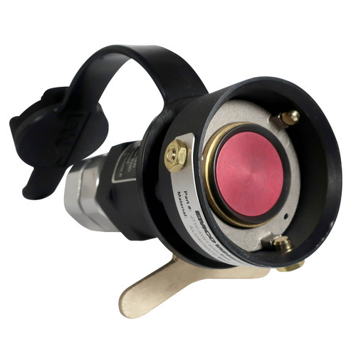 Emco Wheaton 1 in. Female NPT Dry-Break Straight Coupler w/ Swivel, FKM Seals
