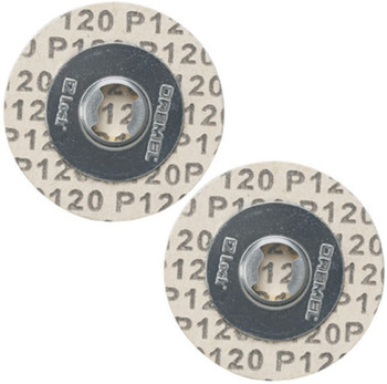 Dremel Genuine OEM Replacement 120 Grit Sanding Discs - EZ412SA-2PK
