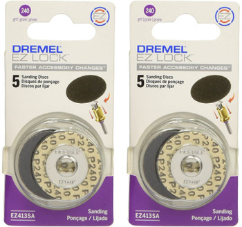 Dremel Genuine OEM Replacement 240 Grit Sanding Discs, 10 Pack, EZ413SA-2PK