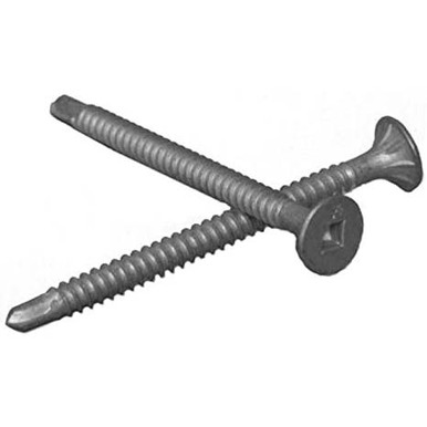 Simpson Strong-Tie #8 x 2-1/4" Self-Drilling Fiber-Cement Screws, Wafer Head, Square, 410 Stainless Steel (1000/Pkg) #F08T225WDM