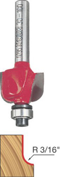 Freud Genuine 3/16" Radius Cove Bit 1/4" Shank - 30-100