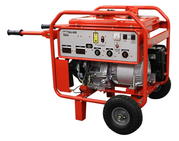 Multiquip GA6HRSNC2 - 6kW Generator, Honda Engine, Wheel Kit, Recoil Start, NON-CARB