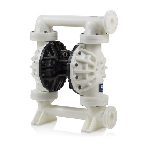 Graco Husky 2200 2 in. Flange Polypropylene Air Diaphragm Pump w/ Santoprene Diaphragms, Balls & Seats - End Flange