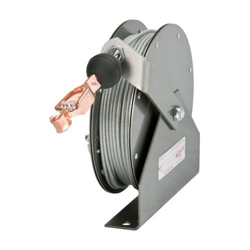 Hannay Reels GR Series Standard Duty Grounding Reel, Reel & Cable, 50 ft. Cable, GR-75-50