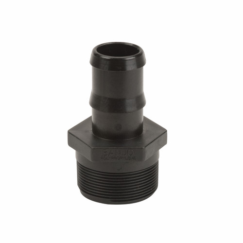 Banjo Poly 2 in. NPT x 1 1/2 in. Straight Hose Barb - Sch. 80