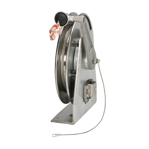 Hannay Reels HGR Series Heavy Duty Grounding Reel, Reel & Cable, 50 ft. Cable, HGR-50-50
