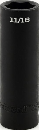 1 1/4" Deep Impact 6 Point 1/2" Drive Sae Socket