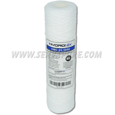 Hydronix SWC-25-1050, Sediment String Wound Cartridge, 2.5" x 9-7/8", 50 Micron