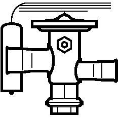 068U2213 Danfoss Thermostatic expansion valve, TUA