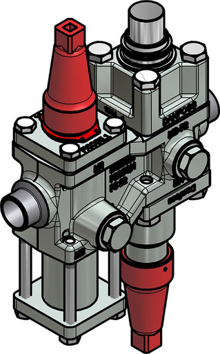 027L4525 Danfoss Valve station, ICF 15-4-14MA