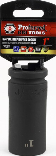 1 1/16" Deep Impact 6 Point Impact 3/4" Drive Sae Socket