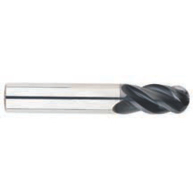 7/16" Dia. x 7/16" Shank x 1" DOC x 2-3/4" OAL, Carbide AlTiN, Variable , 4 Flute, Variable Helix, Ballnose End Mill Series/List #5996 MT7256381