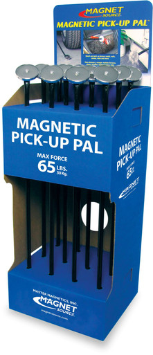 Magnetic Pick-Up Pal Floor Display (12pk) - Holds 12 Magnetic Pick-Up Pals¸ each 3.2'' Dia. with 37'' Handle 07347X12DSP