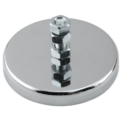 Ceramic Round Base Magnet with Bolt and Nuts - Ceramic Round Base Magnet with Bolt and Nuts RB70B3N