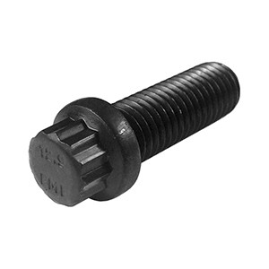 M6-1.00 x 30mm 12 Point Flange Bolt, Class 12.9, Plain, Partially Threaded (100/Pkg.)