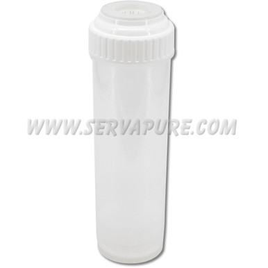 Nelsen NRC-10C, Refillable Filter Cartridge, 2.5" x 9-3/4", Clear