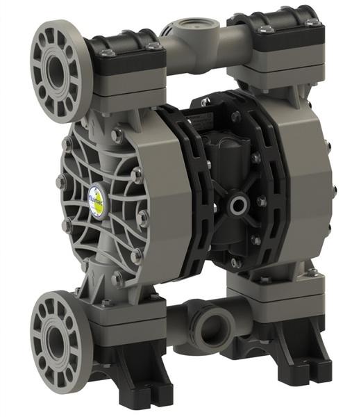 Fluimac Phoenix P400 AODD Pump - PP Body - 1.5" Flange - 100 GPM - EPDM Seals