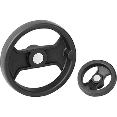 Kipp 159 mm x .50" ID 2-Spoke Handwheel, Plastic (Qty. 1) K0725.0160XCP