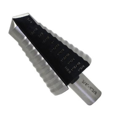 M2 HSS Step Drill Bit, 5 Step 7/8" TO 1-3/8" (1/Pkg.)