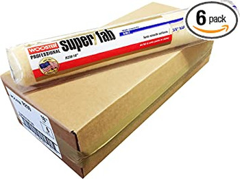 Wooster Genuine 18" Super/Fab 3/8" Nap Roller Cover 6-Pack, R239-18-6PK