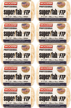 Wooster Genuine 4" Super/Fab FTP 1/2" Nap Roller Covers - RR924-4-10PK