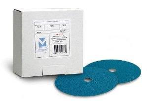 Resin Fibre Discs - Zirconia 4-1/2" x 7/8" Hole, Grit:80, Mercer Abrasives 307080 (25/Pkg.)