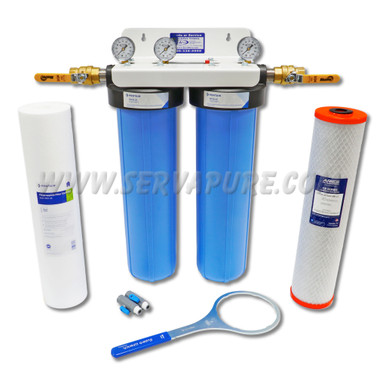 Serv-A-Pure 72140P, Professional Grade Whole House Sediment/Lead Reduction Filter System