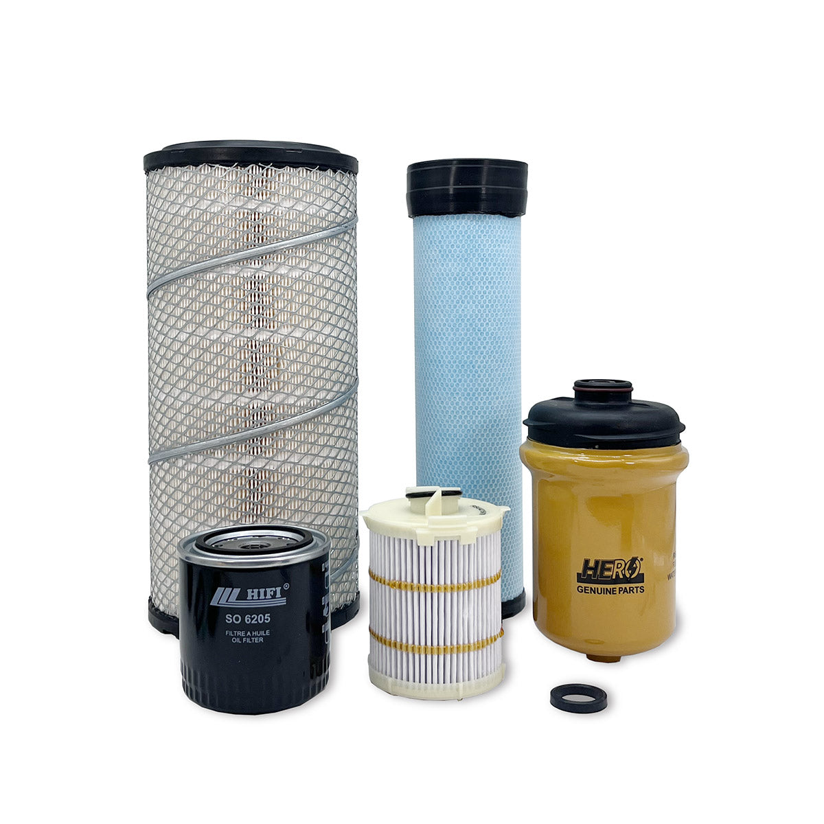 HERO Maintenance Filter Kit for Caterpillar 246D Skid Steer Loader S/N JSL 00629-99999