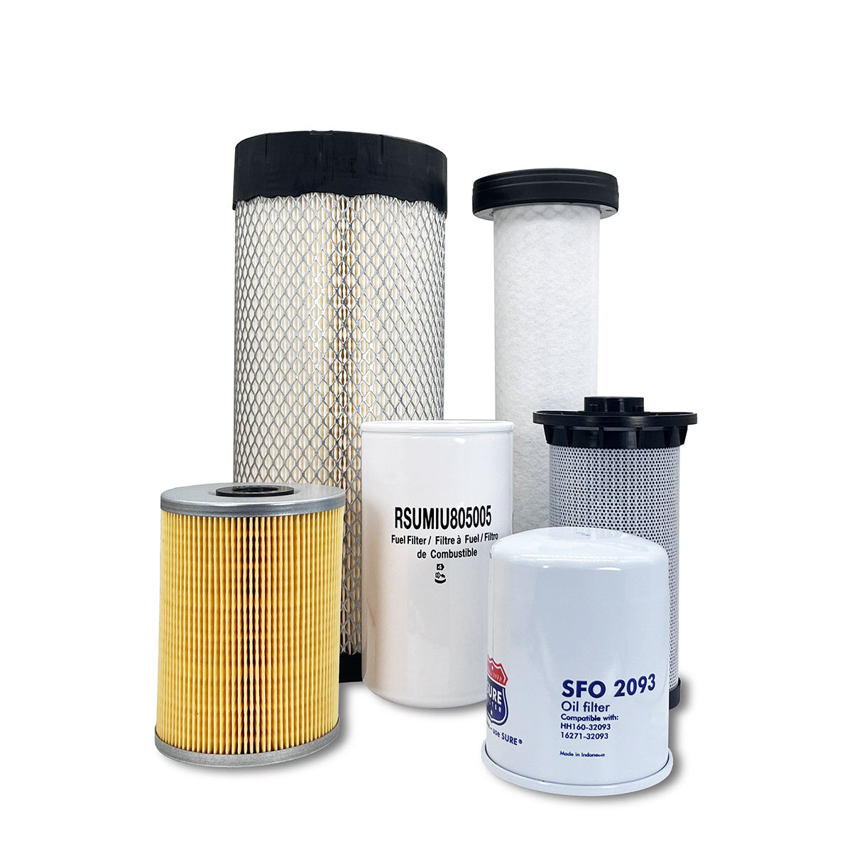 HERO Maintenance Filter Kit For John Deere 323E Skid Steer Loader Engine: 4TN98C