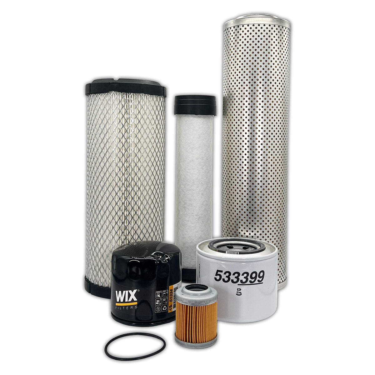 HERO Maintenance Filter Kit For John Deere 27D Excavator S/N250001- (20 Micron Fuel Filter)