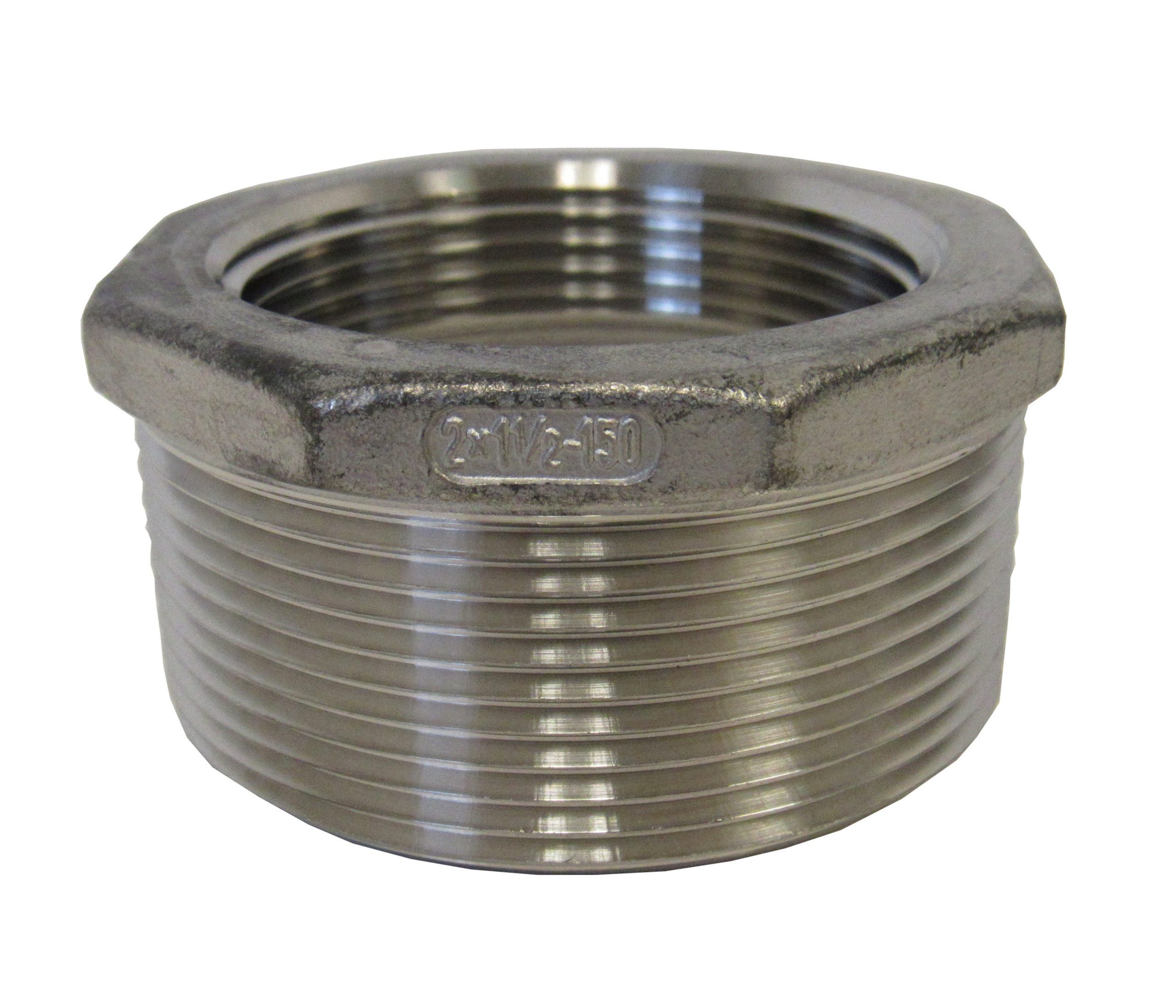 304 SS Reducing Bushing, 2 Inch x 1-1/2 Inch, Class 150