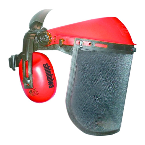 Shindaiwa 82003 Face Shield System Nylon Visor Mesh Face Protector Ear Muffs (Original OEM part)