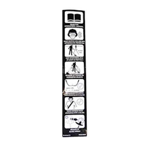 Shindaiwa X505005890 Label Caution (Original OEM part)