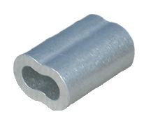 5/16" Sleeve, Wire Rope, Aluminum, Self-Colored (350/Pkg)