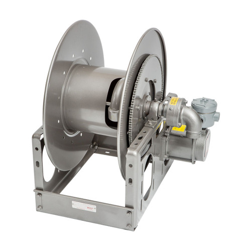 Hannay Reels V-1 1/2 in. Series Explosion Proof 12V Electric Rewind Aviation Reel, Reel Only, 1 1/2 in. x 50 ft., V-EPJ24-23-24