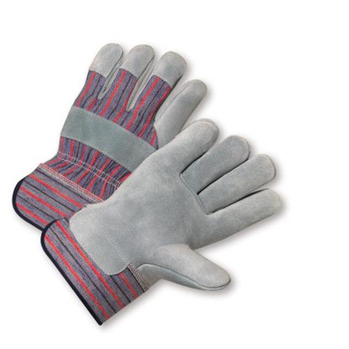 Red Fleece Lined, Split Leather Palm, Rubberized Safety Cuff558F/L