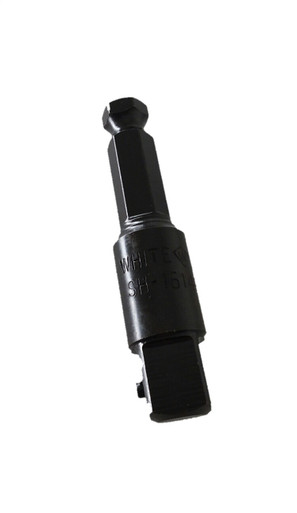 1/2" Square Male X 7/16 Hex Extension Shank, Detent Pin Socket Retention, Linemen Tools SH1614P7