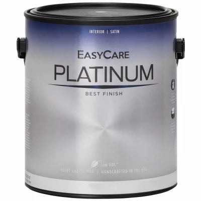 Platinum Interior Paint & Primer + Stain Blocker, Tint Base Satin Latex, 1 Gallon