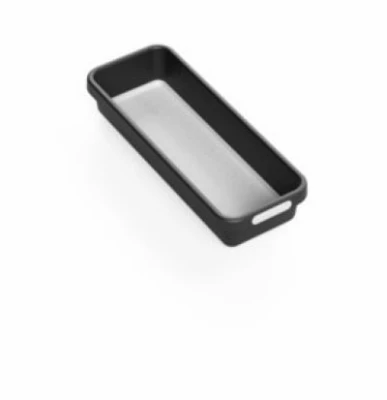 Kitchen Storage Bin, Granite, 10 x 4 x 2 In.